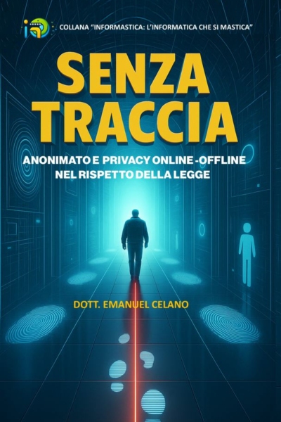 LIBRO - Senza traccia - Anonimato e Privacy Online-Offline nel rispetto della Legge - Dott. Emanuel Celano